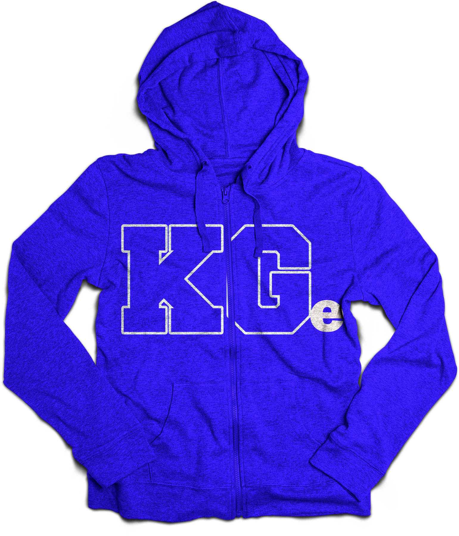 KG Blue Hooded Zip Sweatshirt