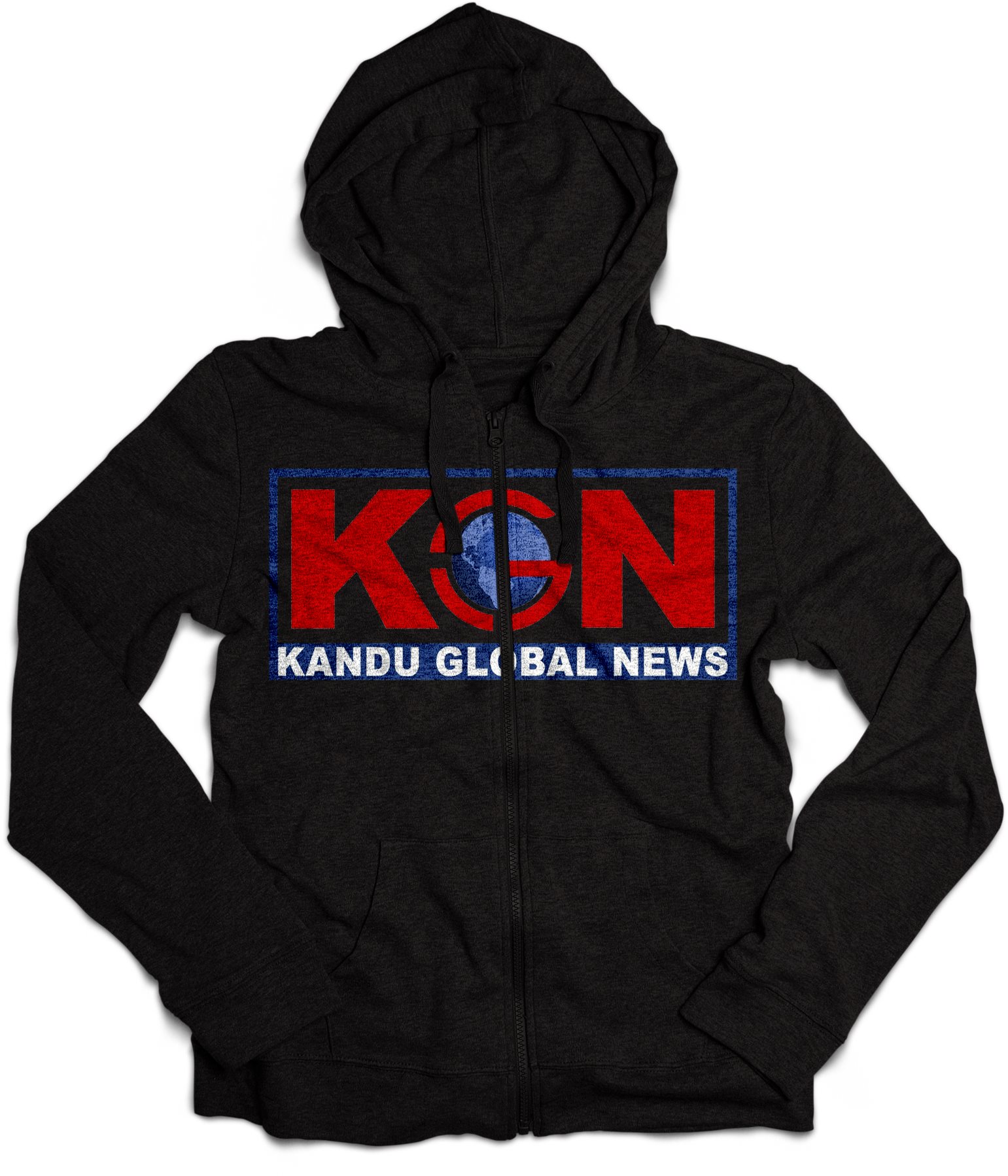 KGN Black Hooded Zip Sweatshirt